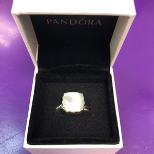 Pandora mother of pearl ring size 50